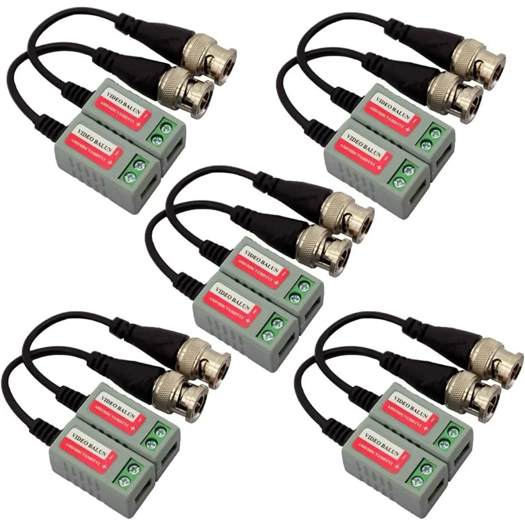 Passive Video Balun BNC UTP Transmitter Receiver For AHD/CVI/TVI/CVBS CCTV Security Camera Cat5 Cat6 Cable Video Transmi