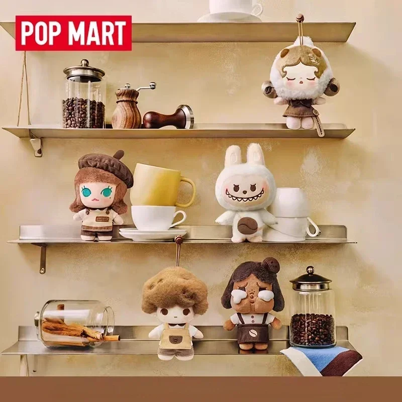 

Genuine POPMART BEAN COFFEE FACTORY Series Mystery Box Guess Bag Blind Box Plush Pendant Doll Anime Figure Gift Collection