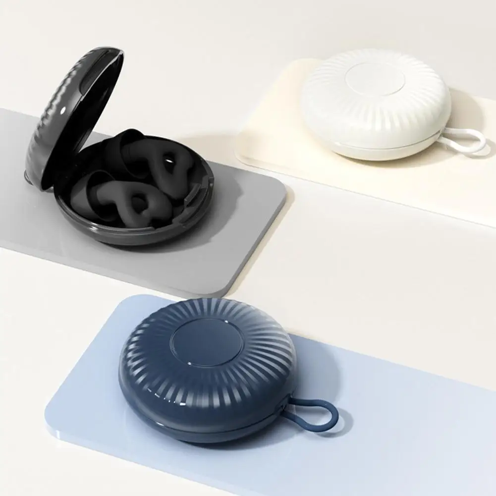 

2pcs Noise-cancelling Sponge Earplugs Mute Sleep Soundproof Earplugs Separate Assembly Waterproof Silicone Earplugs Security