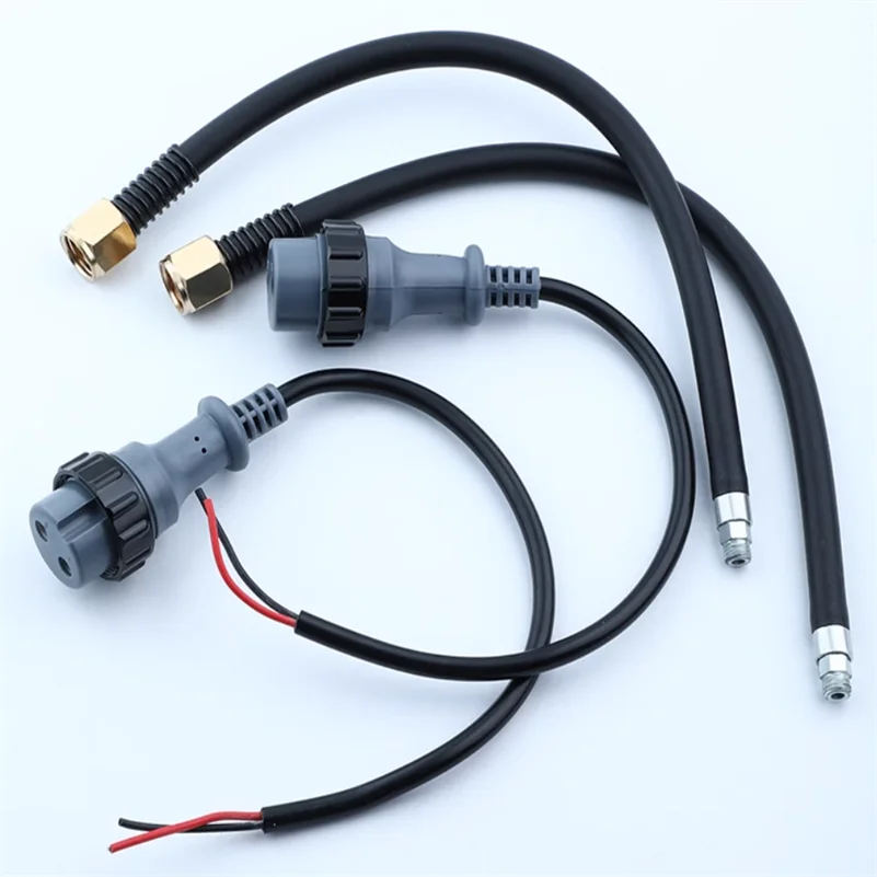 CO2 Torch Shielded Welding Gun Accessories Two Core Plug Switch Control M8/M6 Gas Pipe Tube Joint