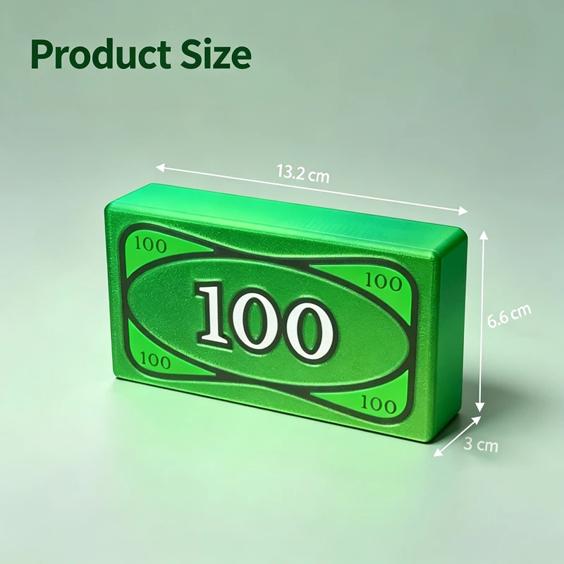 3D Printed 100 Dollar Money Card Holder Tap‑to‑Pay Contactless Credit Card Case Matte Finish Novelty Fun Wallet Creative Gift
