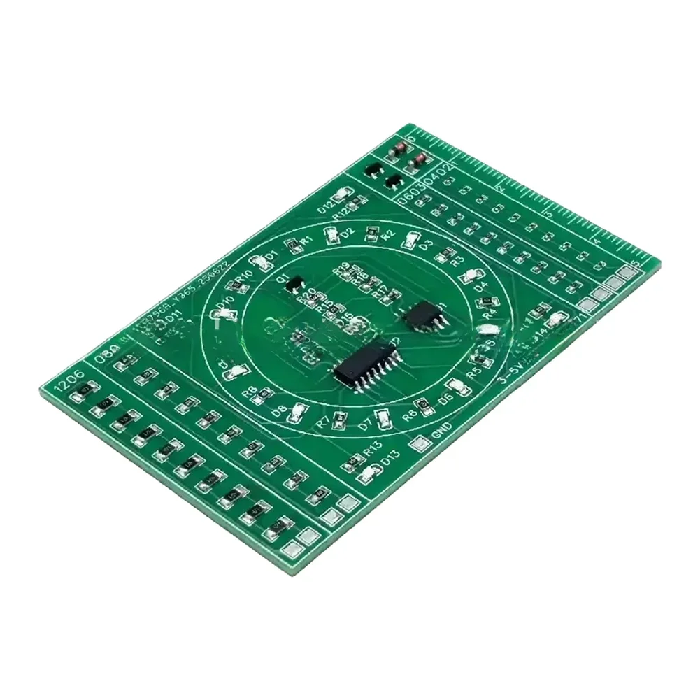 Beginner Soldering Practice Kit Electric Soldering Kit LED Chaser PCB 1206 0805 0603 Components Flowing LED Display