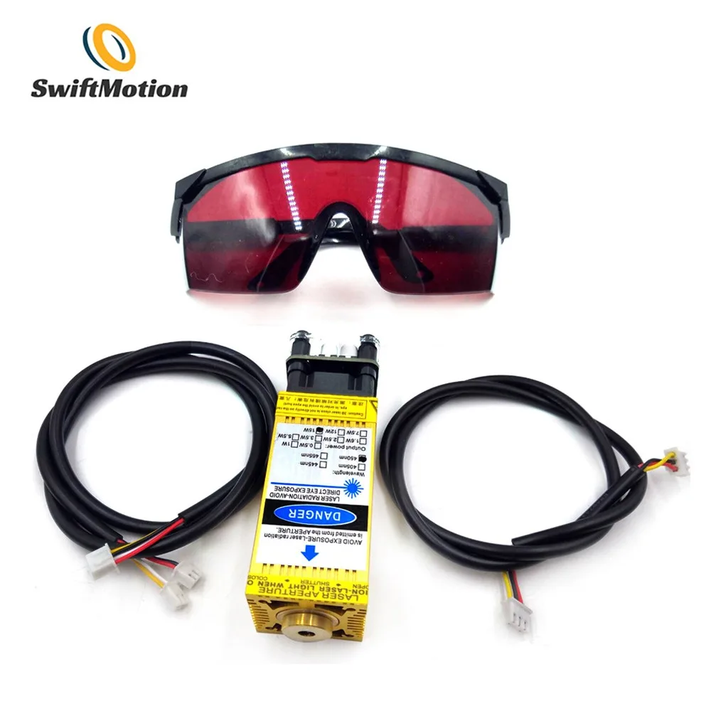 

DIY laser head 450nm 15W high-power DIY laser head for engraving machines and CNC laser cutting