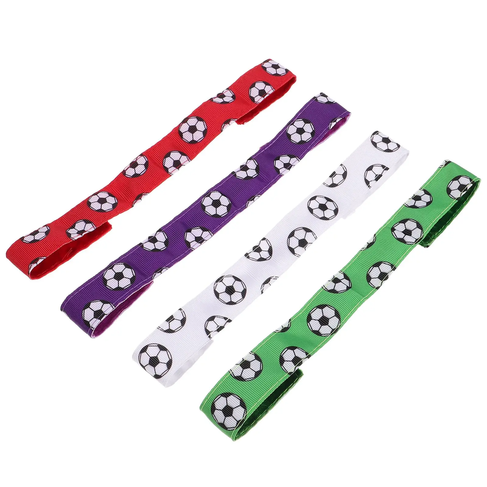 

4 Pcs Color Yoga Headb s Non slip Elastic Hair Accessories Women Sports Sweat Wicking Football Gym Toddler Girls Fitness
