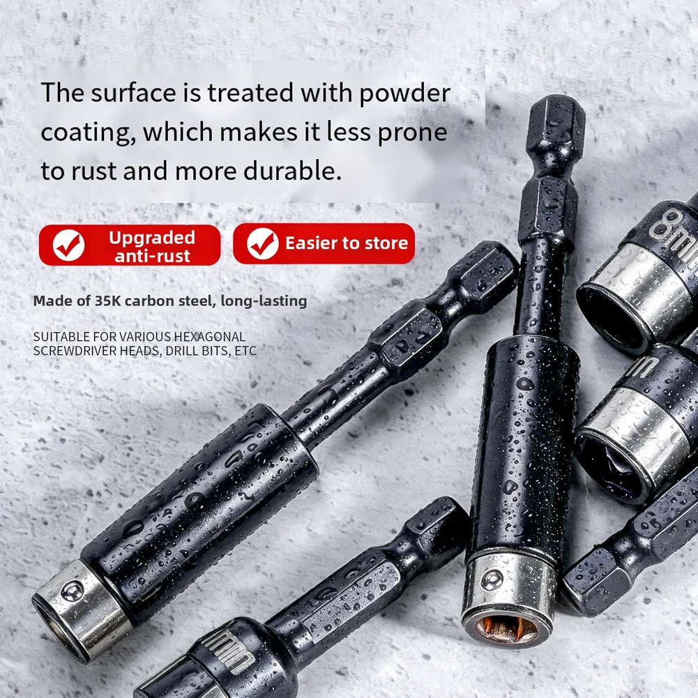 Screwdriver connector with quick release and magnetic retention for smooth bit changes and improved work efficiency