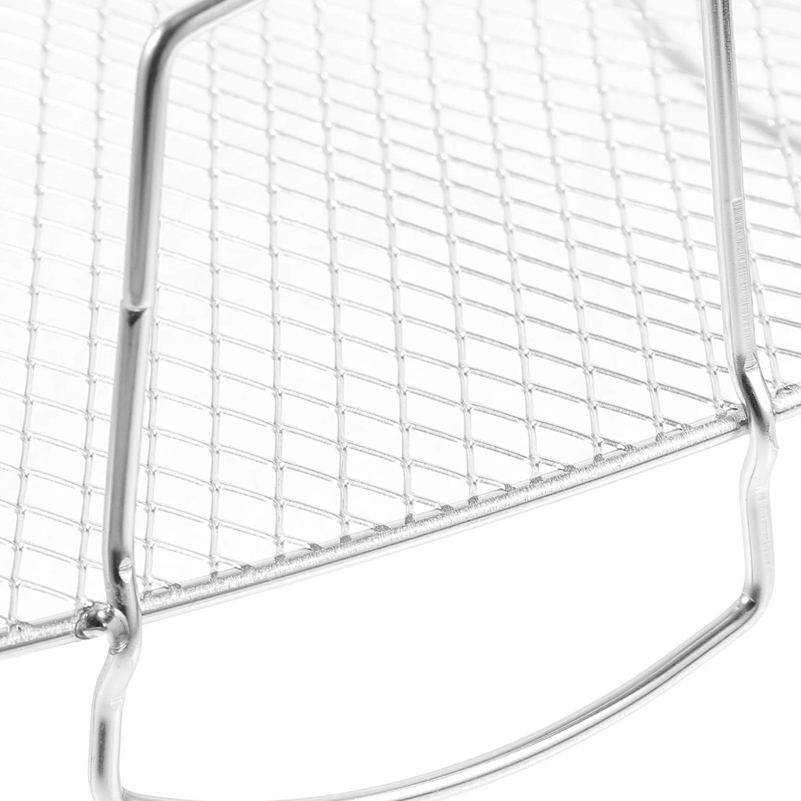 

Stainless Steel Air Fryer Grill Rack Heat Resistant Multi Functional Cooking Rack for Grilling Baking Air Fryer Baskets