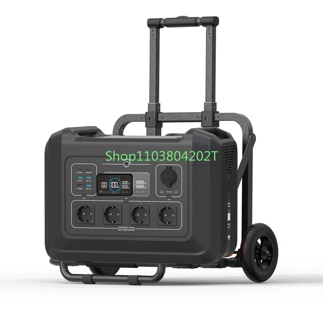 

3000w powerstation tragbare kraftwerk 2000w storage lifepo4 battery solar generator energy system portable 2400w power station