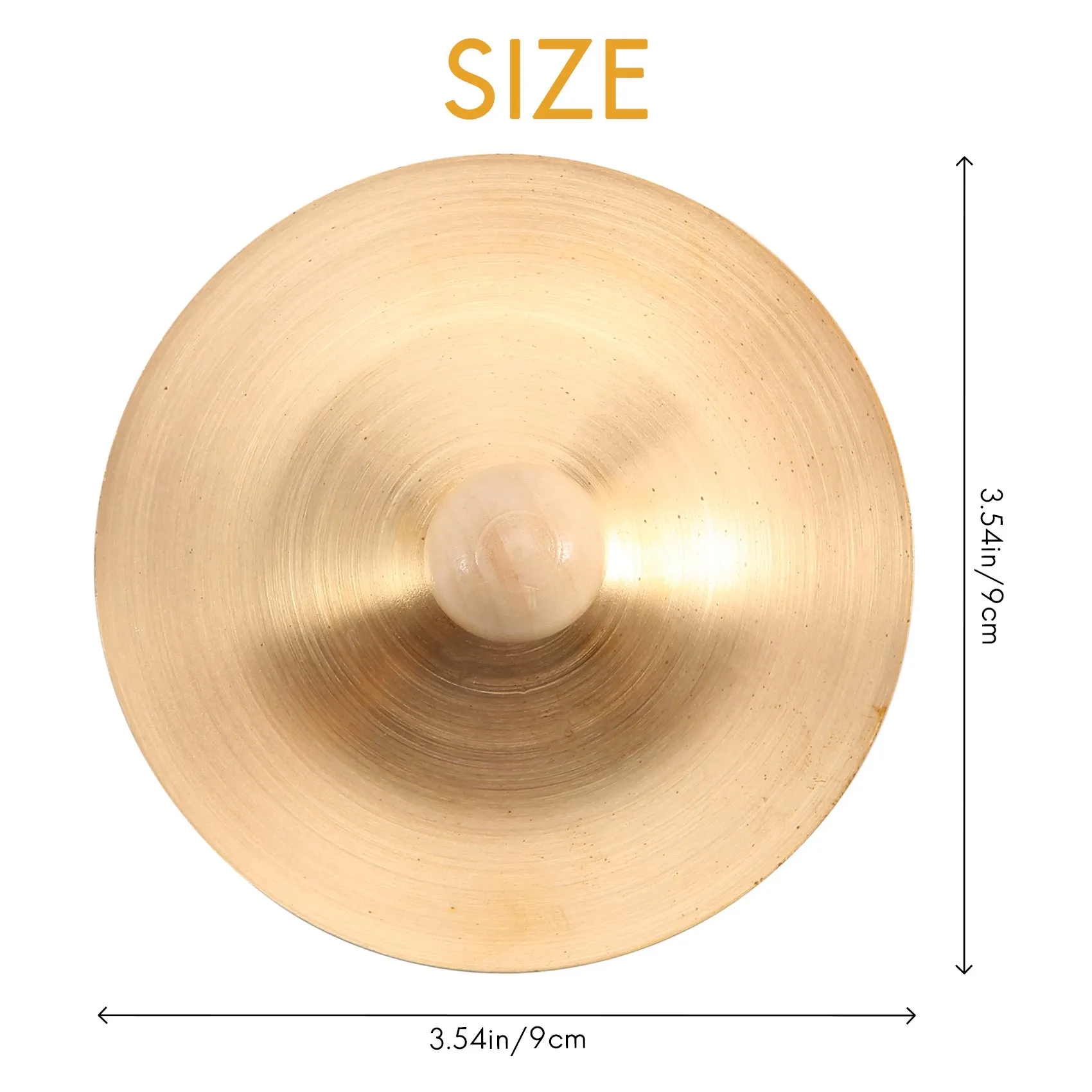 صنج نحاسية للقرع اليدوي للأطفال ، آلة موسيقية للأطفال ، ألعاب تعليمية ، 9 *