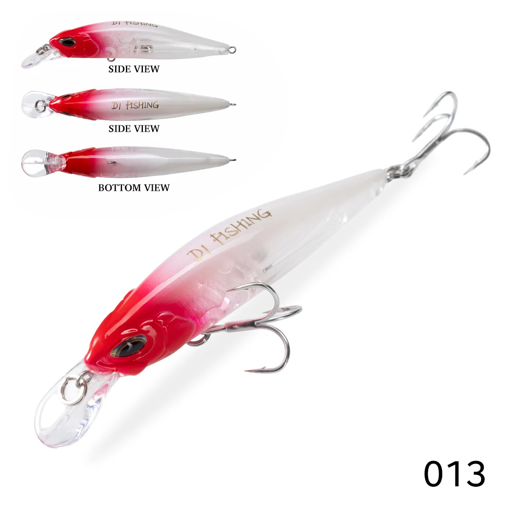 D1 Realis Minnow Angelköder Forellenköder 77 mm/8,4 g Aussetzung 65 mm/5 g sinkende künstliche Hartwobbler für Bass 2020 Tackle