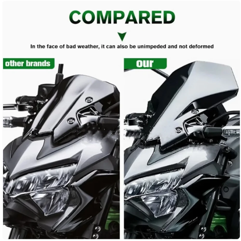 Windshield For Kawasaki Z900 Z 900 New 20-24 Year Motorcycle Retrofit Racing Elevated Windshield Guide Accessories