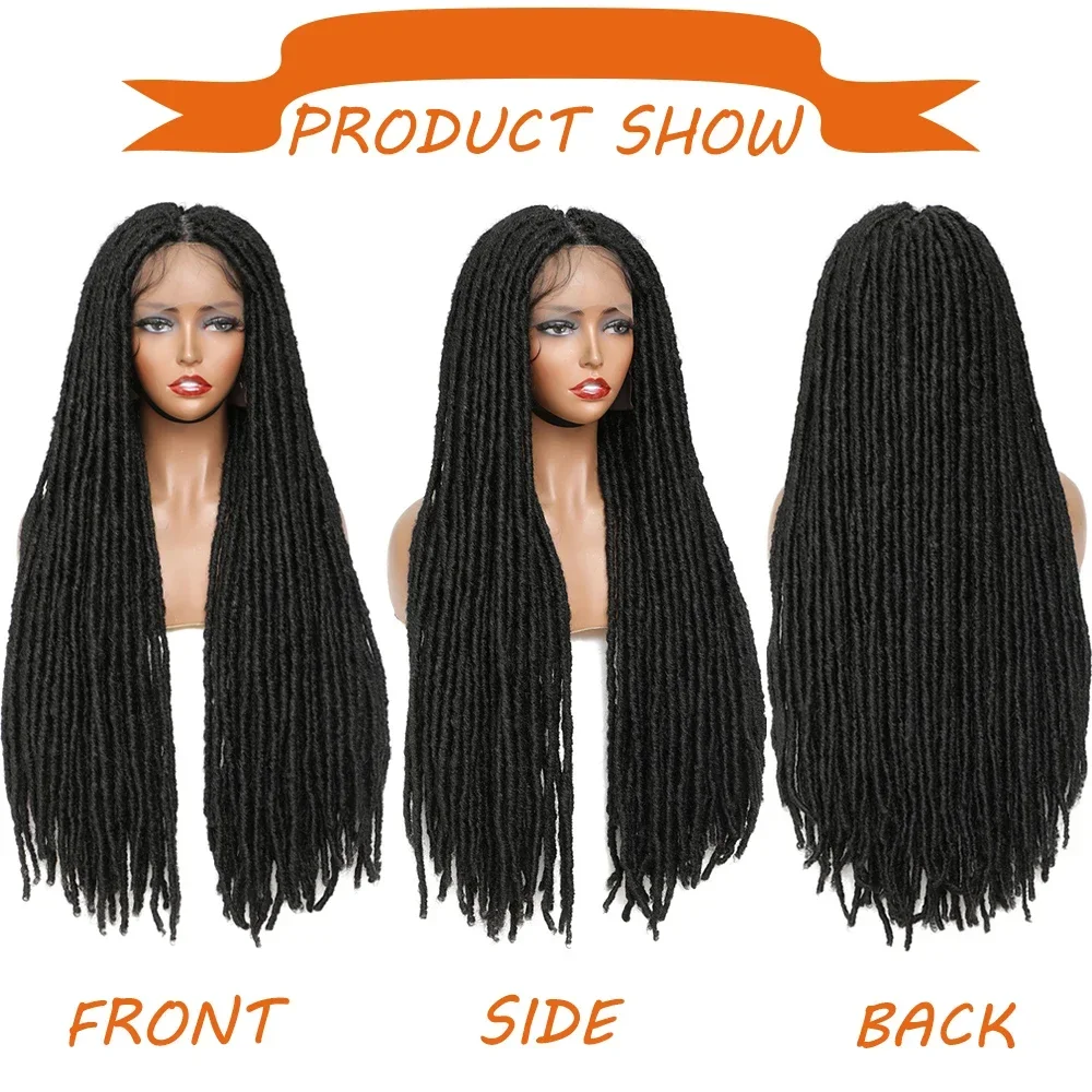 X-TRESS Synthetic Lace Front Braided Wig Full Lace Frontal Faux Locs 32