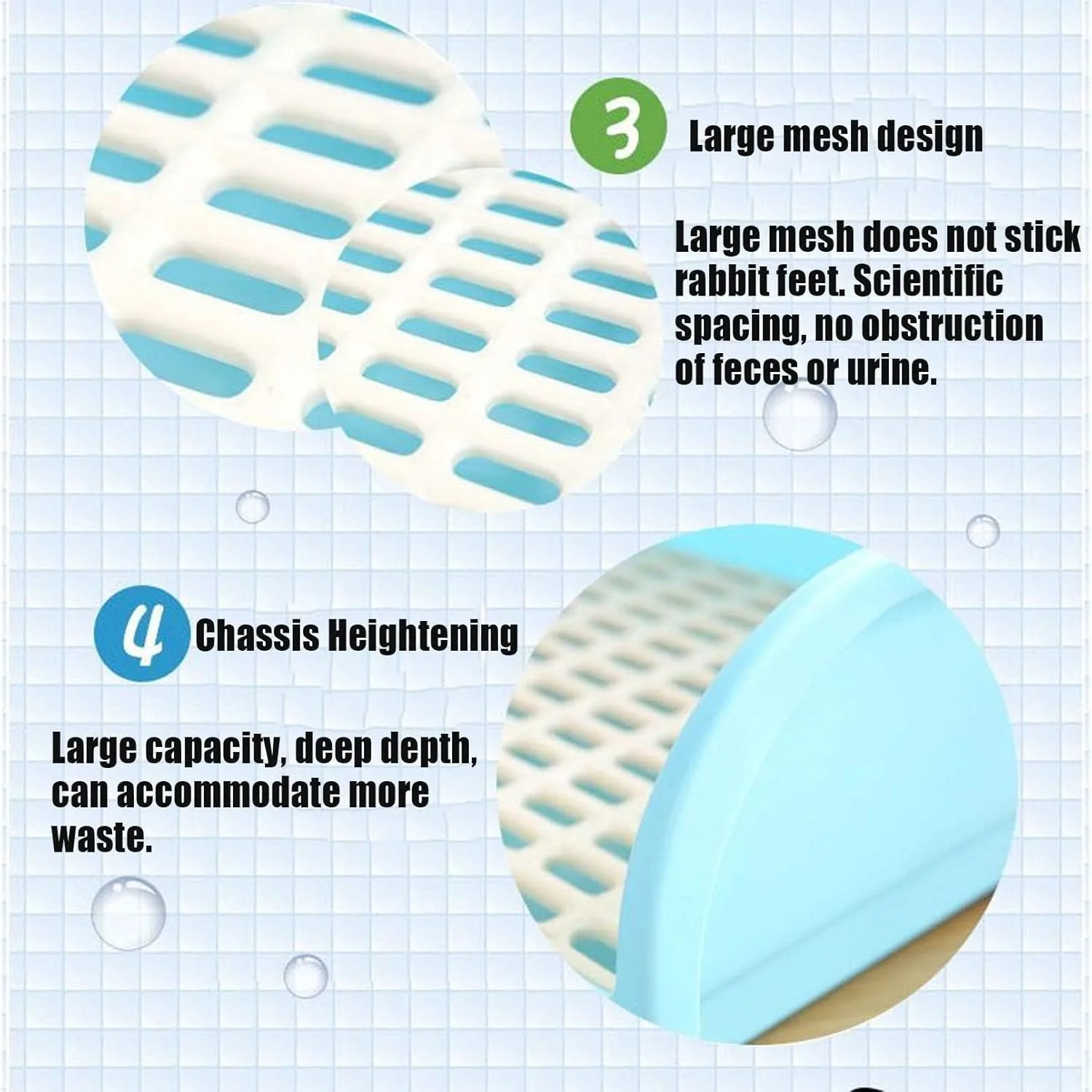 Toilet, Plastic Cage Box Potty Trainer Corner Litter Bedding Box Pet Large Animals, Adult Guinea Pigs, Chinchilla, Ferret