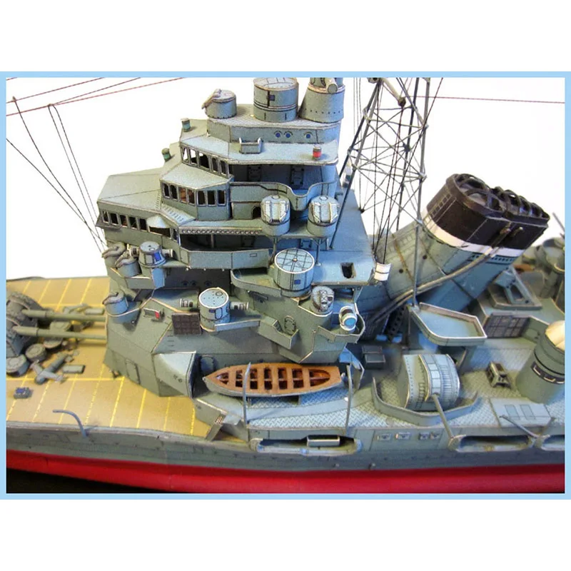 1:250 Kaohsiung Heavy Cruiser Takao Warship Paper Model Handmade DIY Model Ship Paper Assemble Hand Work Puzzle Game Aldult Toy