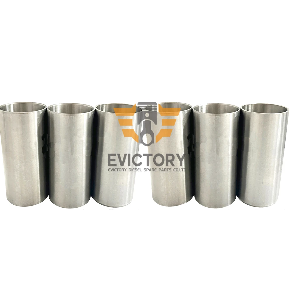 6pcs S2800 Cylinder Liner set For Kubota Excavator Engine Parts Liner set