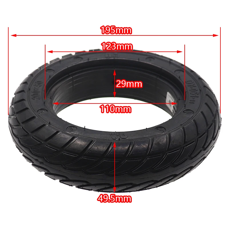 8 Inch 200x50 Solid Tire for Speedway Mini 4 Pro Rear Wheel Electric Scooter Tire RUIMA Mini 4 Pro Rear Tire