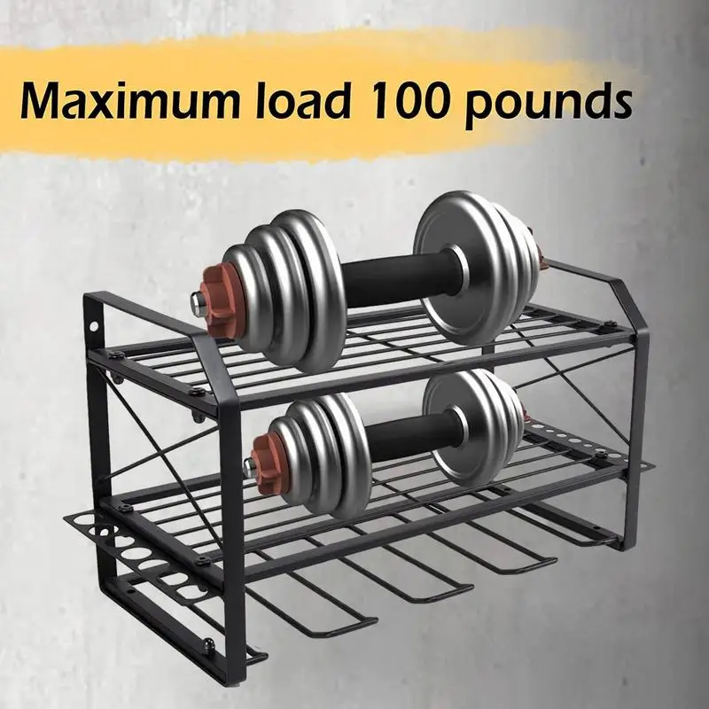 Imagem -05 - Mão Power Tool Organizer Rack Camadas de Montagem na Parede Oficina Garagem Mobile Tool Shelf Heavy Duty Broca Elétrica Titular