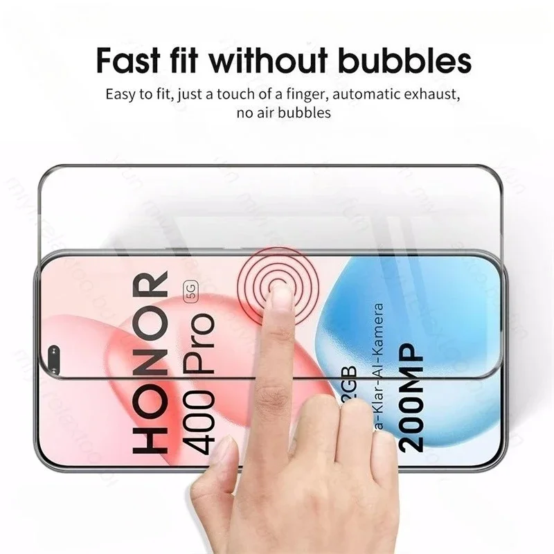 2To1 9D زجاج واقي لهاتف Honor 400 Pro 5G حافظة كاميرا منحنية واقي شاشة على Honor400Pro Honor400 Pro Honar Honer 400Pro #5