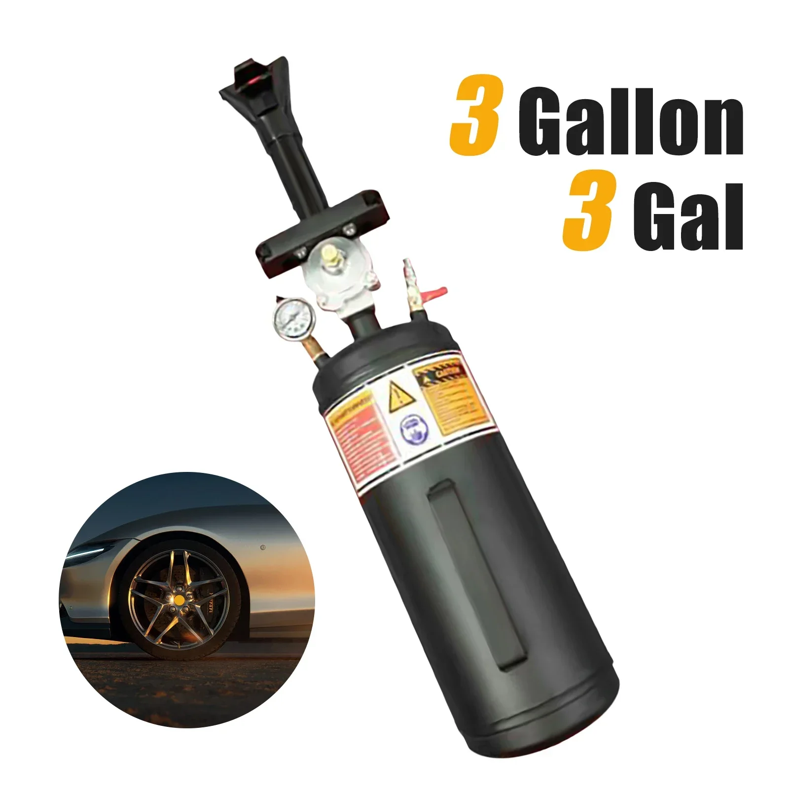 12 L Bandenbooster Autobandenpomp, Auto-onderdelen Bazooka Bandenpomp, Bandenpomp Booster, Opblaasapparaat, Opblaasbooster