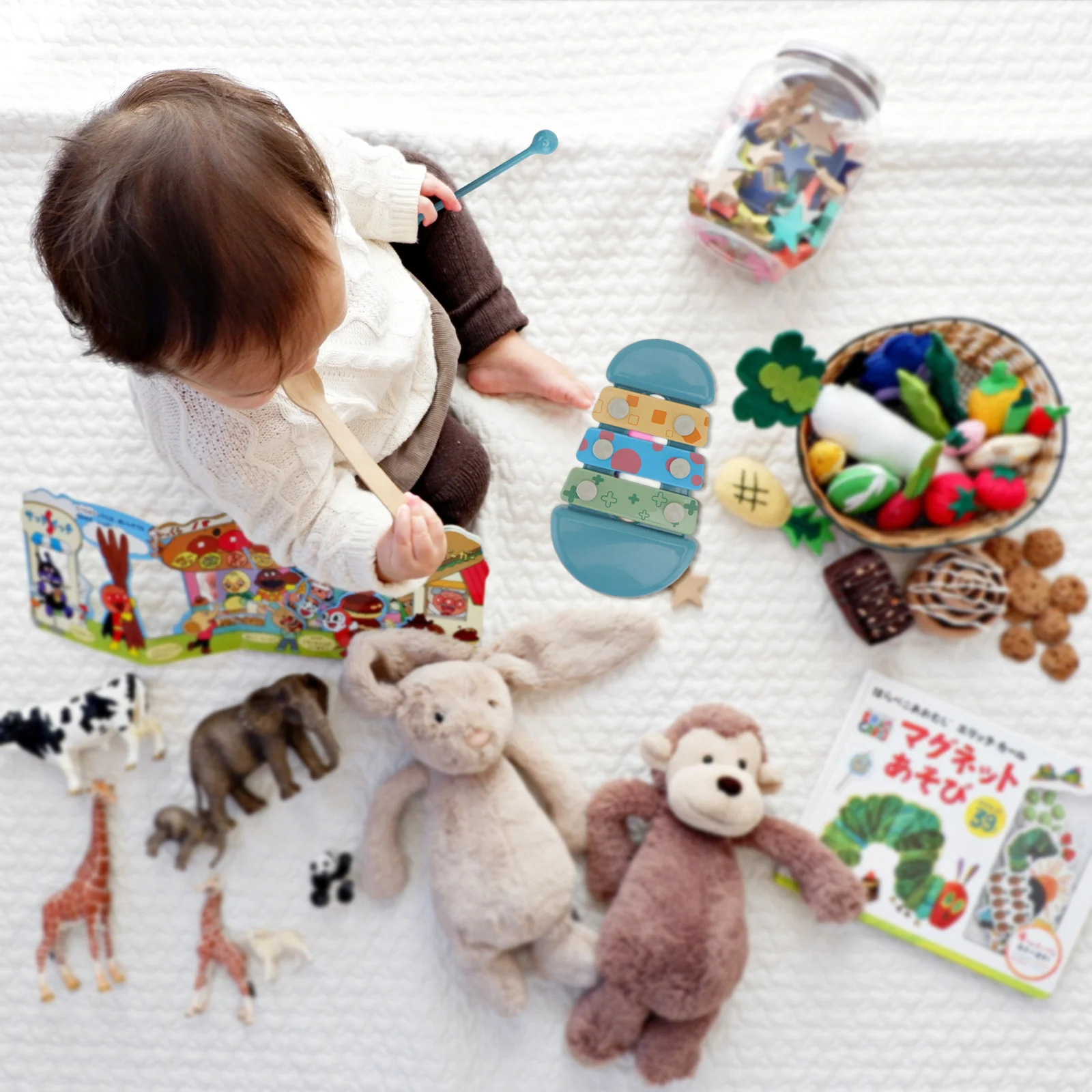 1 conjunto de brinquedo musical para bebês, piano de batida, instrumento de percussão colorido, brinquedo educacional, aumenta a flexibilidade dos dedos