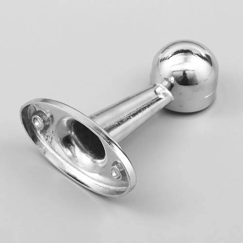 2Pcs High Strength Zinc Alloy Curtain Rod Holders Easy Install Wall Mount Bracket for Curtains Valance Drapery Rods Bathroom