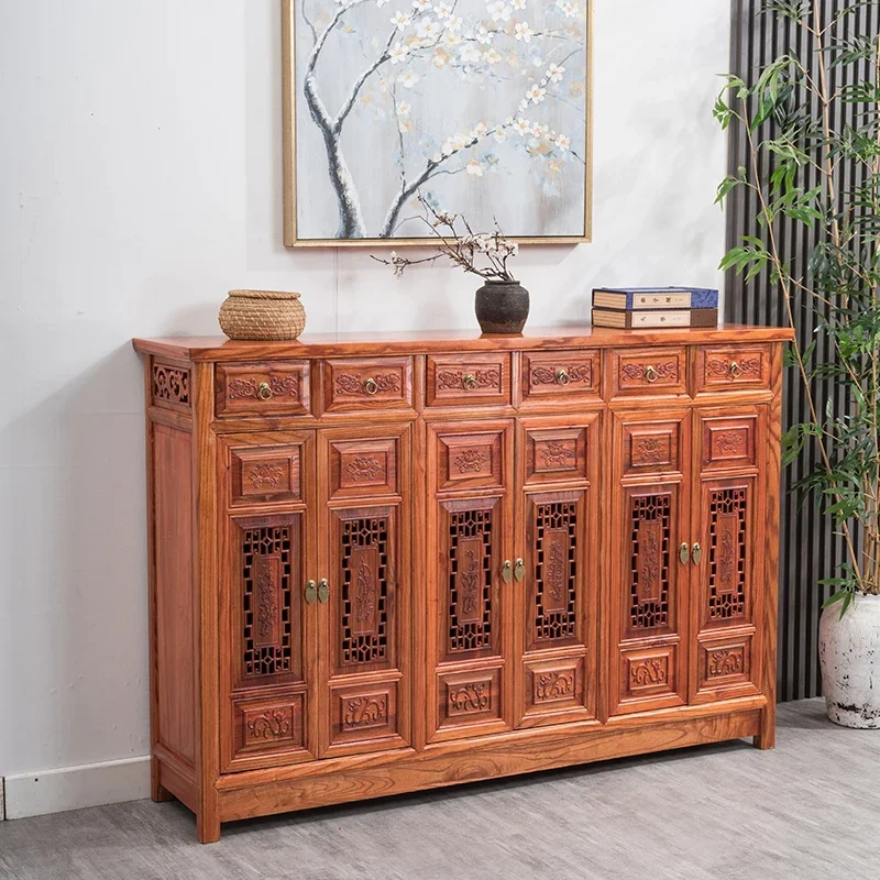 

Solid wood shoe cabinet Chinese antique storage side cabinet living room entry