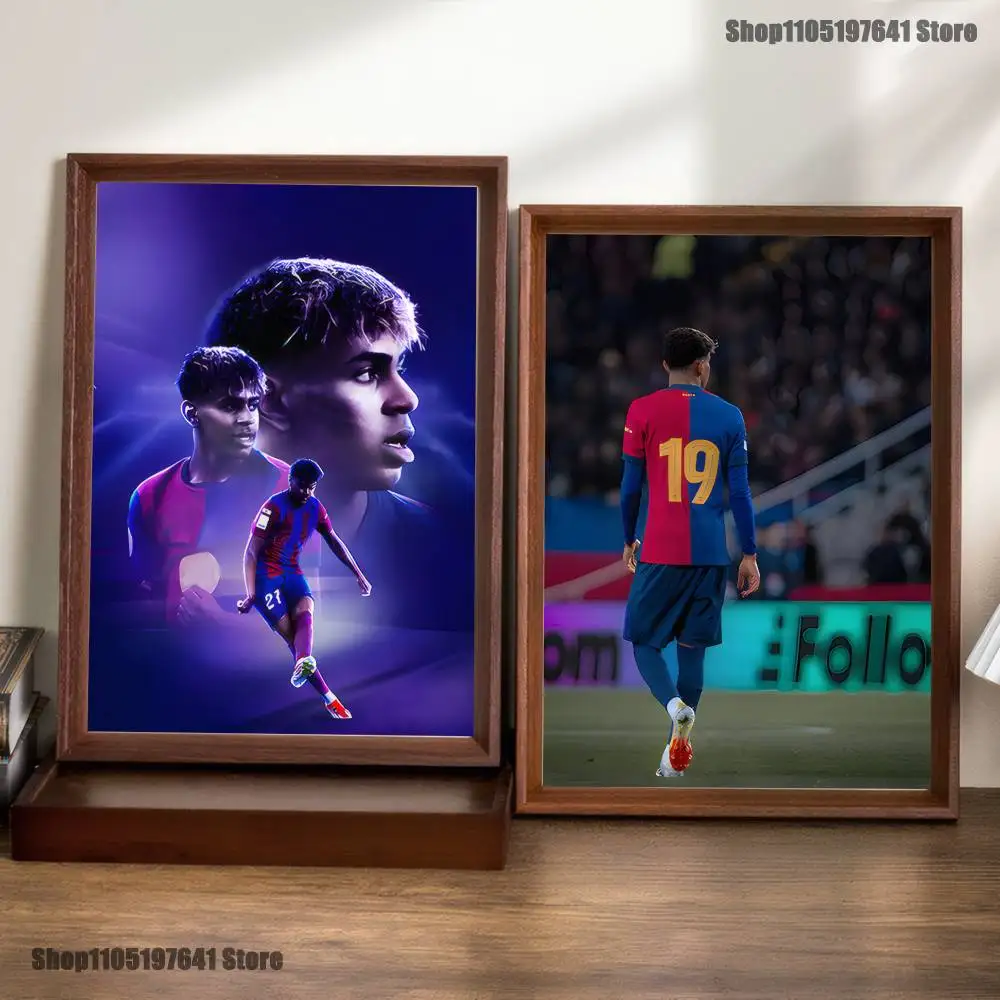 No.19 Football L-Lamine Y-Yamals Poster Prints Wall Art Picture Painting Gift Living Room Restaurant Bar Large Dec Sticker
