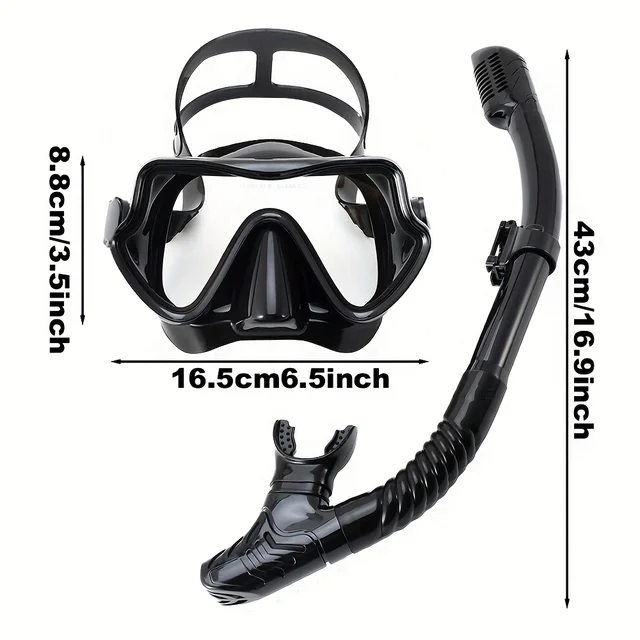 Diving Mask Snorkel Set For Adults Tempered Glass Professional Panoramic Scuba Snorkel Gear Swimming Training Snorkeling Kit 6 Diving Mask Snorkel Set For Adults Tempered Glass Professional Panoramic Scuba Snorkel Gear Swimming Training Snorkeling Kit 6