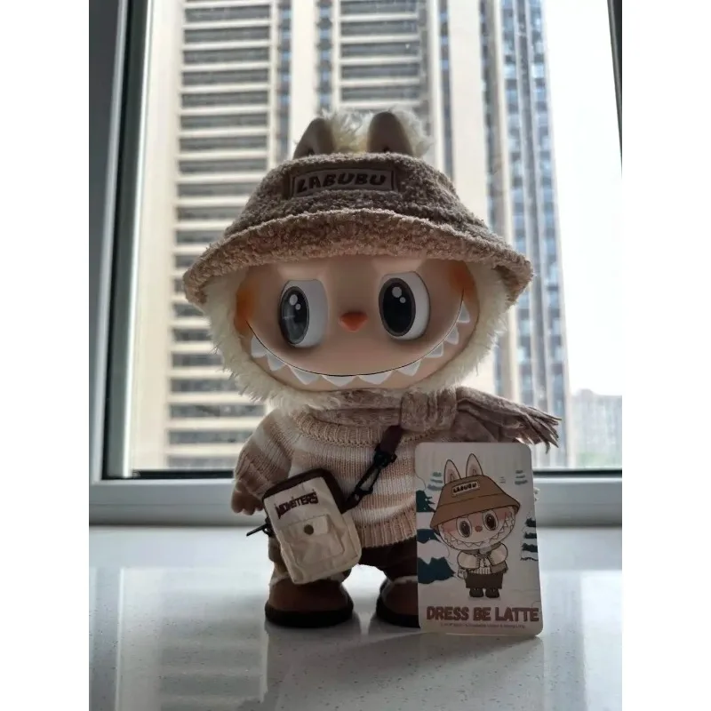 

POP MART Genuine Limited Edition Labubu Dress Be Latte Series Cute and Interesting Toy Action Figures Collection Surprise Gift