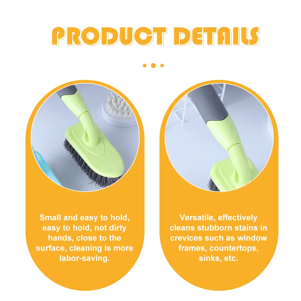 

Plastic Floor Brush Small Easy Hold Deep Clean Bathroom Shower Window Gaps Brush for Tile Seams Grooves Kitchen Shower Scrubber
