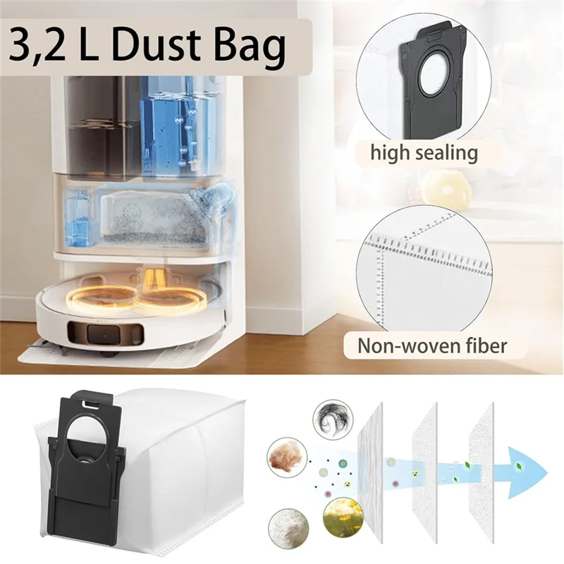 Accessories Kit For Dreame X50 Ultra Complete/ L50 Pro Ultra/ X50 Master Vacuum Cleaner Parts Replacement Parts Kit A62X