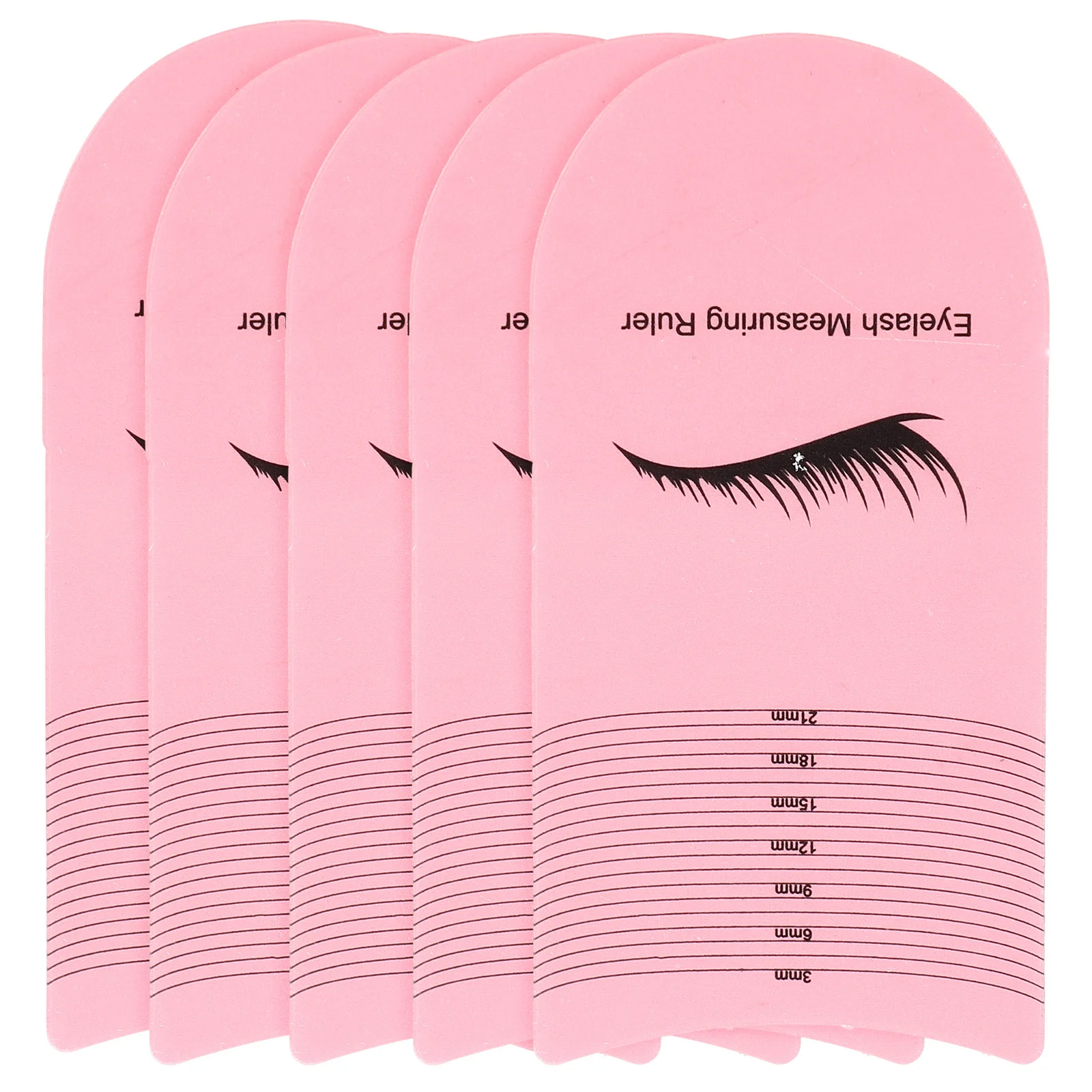 

5Pcs Eyelash Measuring Rulers Plastic Lash Length Rulers for Precise Eyelash Extension Measurement Beauty Tools