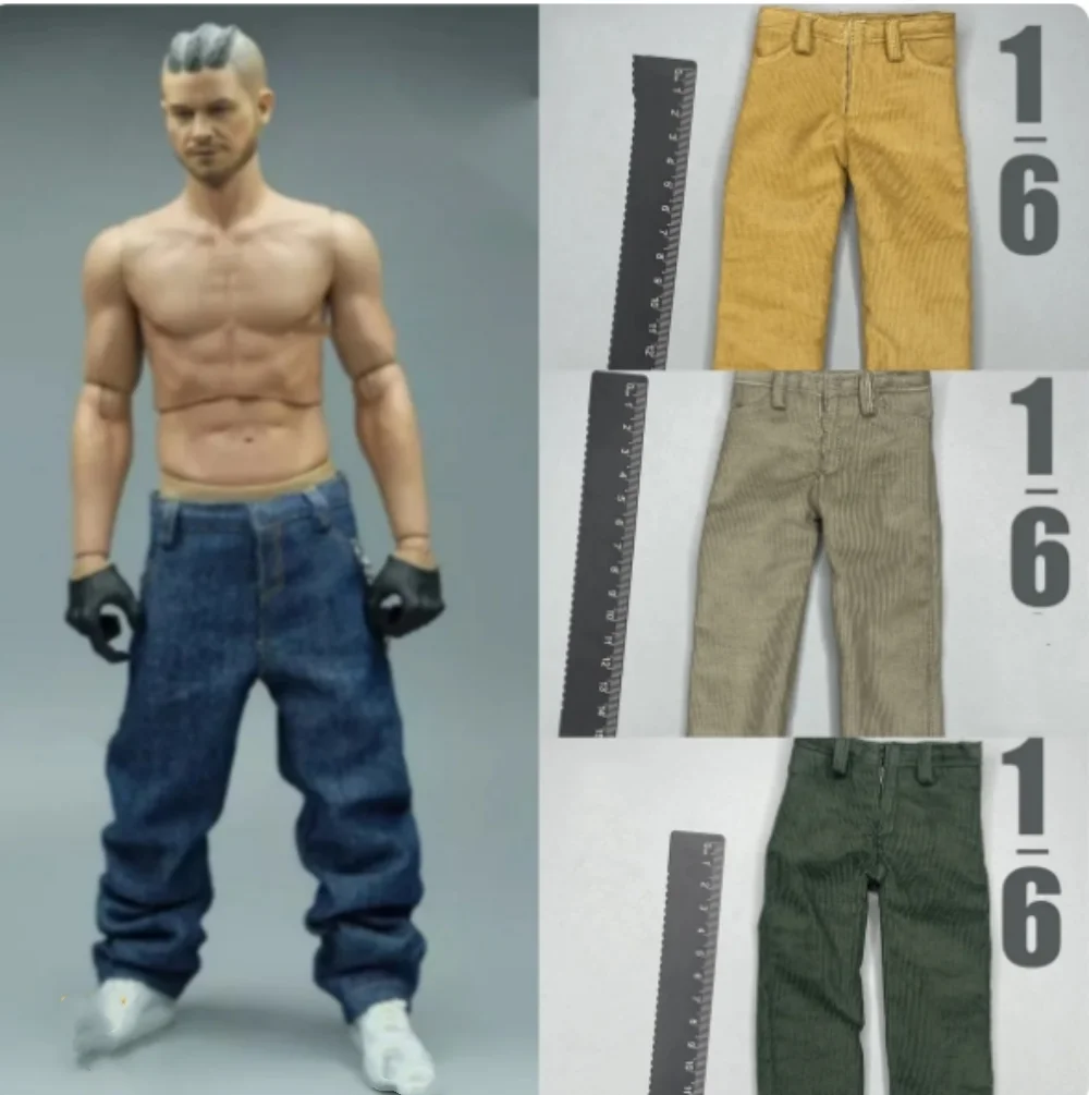 Hip Hop Trousers  Long pants, casual loose pants clothes for 12 Inch TBLeague Action Body Model Toys