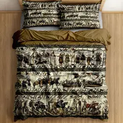 Egypt Bayeux Duvet Cover Set UK Single Double Queen US Twin Full King Size Among Bed Linen Set