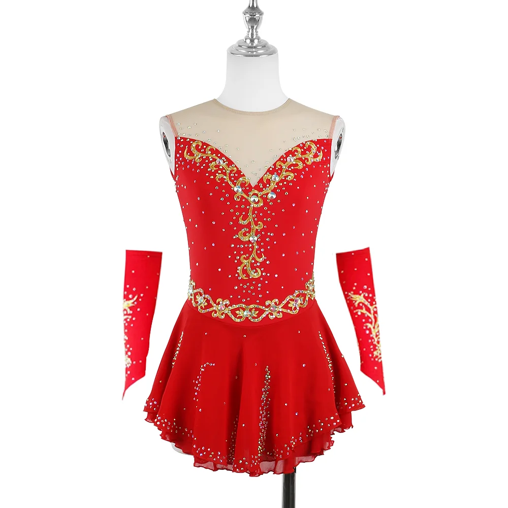 Zagitova Figure Skating Dress For Women Girls Ice Skating Skirt Performance Competition Chinese Style