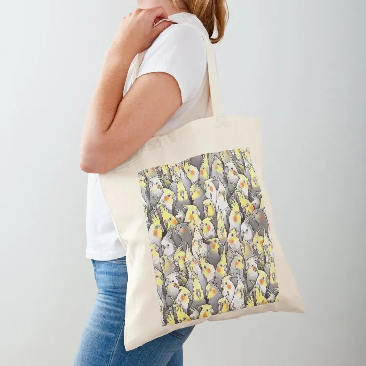 

Cockatiels Galore Tote Bag Women's shopper bag personalized tote bag canvas tote Big women