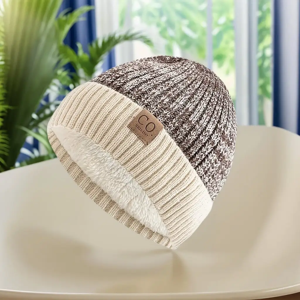 قبعة أكريليك مطرزة بالصوف من CO - قبعة متماسكة دافئة عالية التمدد للجنسين للمناسبات الرياضية الخارجية #5