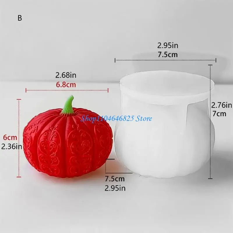 

Pumpkin Silicone Mould Halloween Molds Plasters Molds Casting Molds