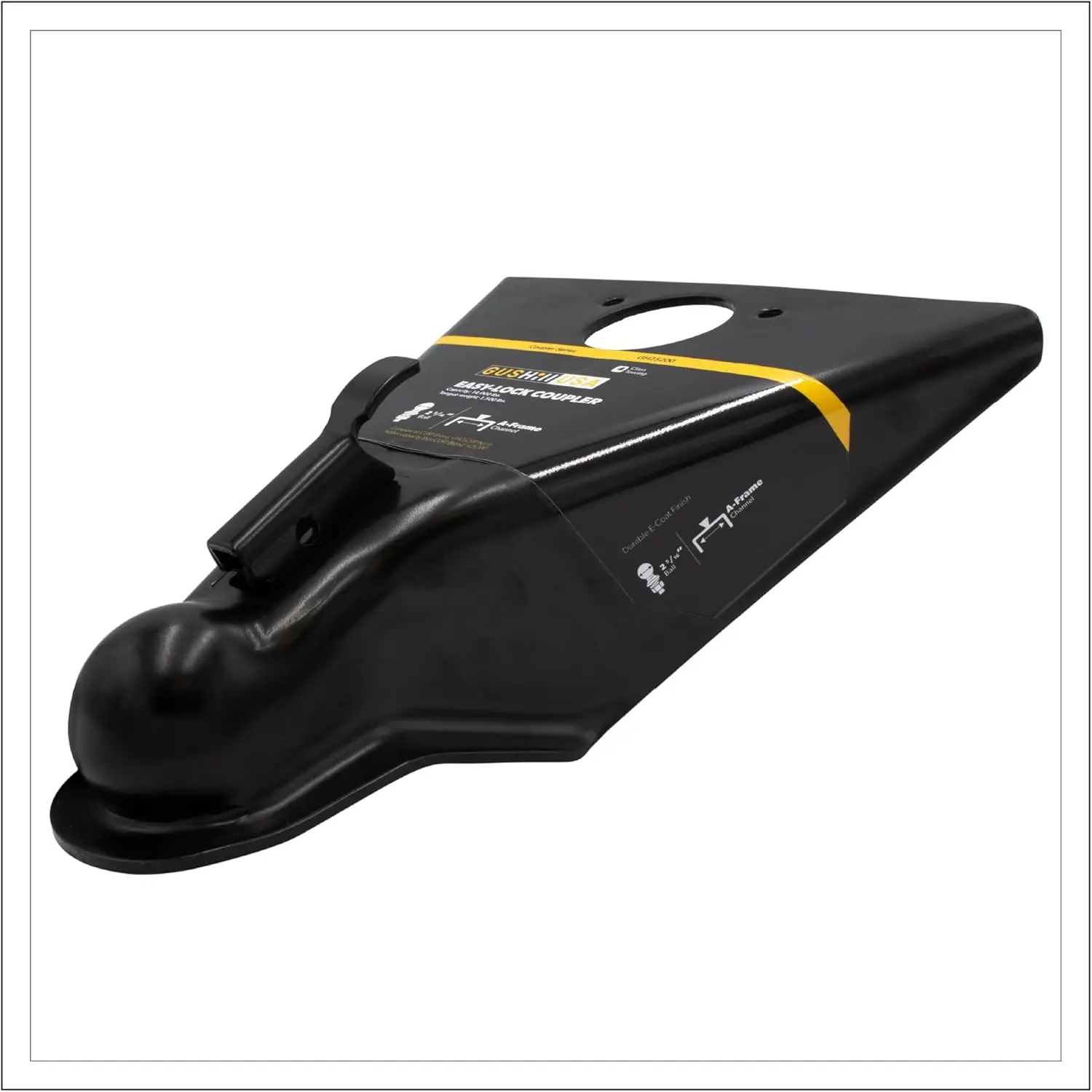 

USA GH 25200 A-Frame Trailer Coupler, 2 5/16-in Hitch Ball, 14,000 lbs, Durable Black E-Coating