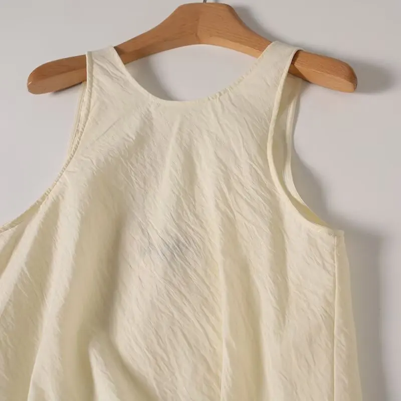 Novo outono francês caído roupas femininas em camadas estilo europeu e americano vestido colete transfronteiriço estilo minimalista