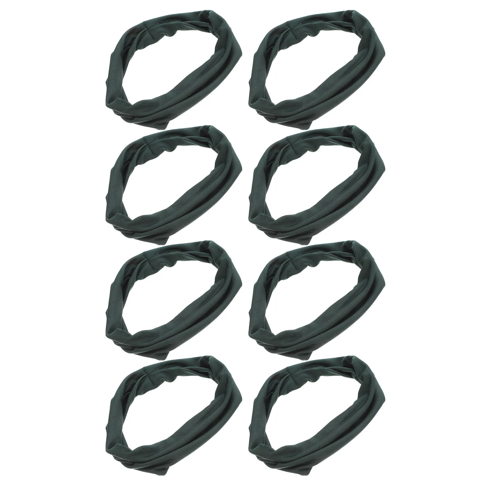 

8pcs Breathable Elastic Sweatproof Fitness Headband For Women Yoga Running Workout Nonslip Sports Hair Accessory