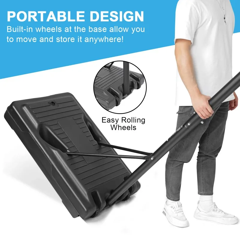 Basketball Hoop System Portable Height Adjustable Stable Ideal For Indoor Outdoor Game Play And Sports Training Sessions - view 4