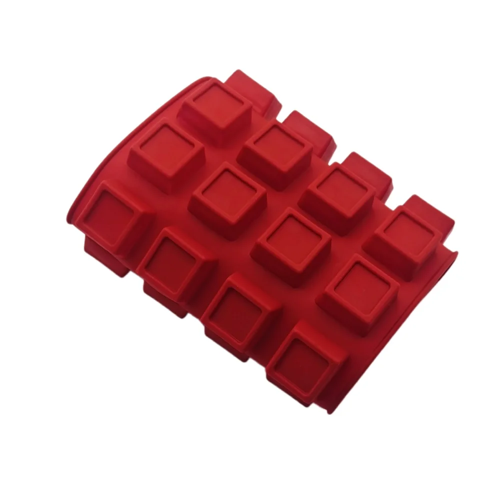 

New Arrival 28 Hole Square Cube Shape Silicone Chocolate Mold Summer Multi-functional Ice Tray Mold Candy Pudding Baking Tools
