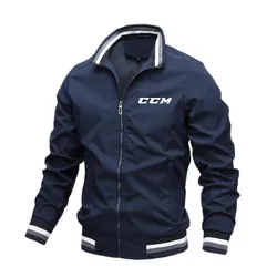 CCM- Men's Zipper Windproof Jacket,Waterproof Hooded Coat,Fall/Spring Outdoor Adventure Work Casual 12 Colors Sizes S to 4XL