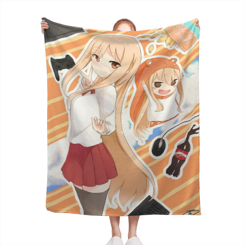 

Kawaii Anime Himouto! Umaru-Chan Comfortable Blanket Soft comforter sets throw for Couch Warm Flannel Blankets Bedroom Décor