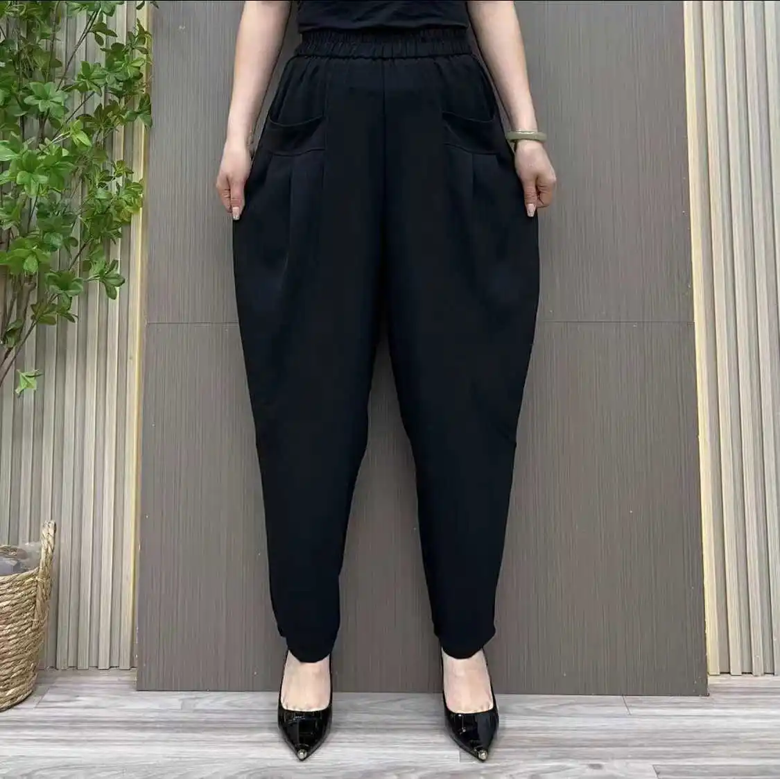 

Spring Summer New Faion Women's Loose Casual Trousers Harlan Sle Mommy Clothes Ethnic Sle Slimming Trendy Long Pants