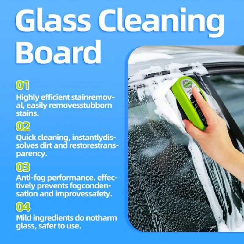 Glas Olie Film Remover 150 ml Autoruit Cleaner Board Sterke Voorruit Vlekverwijderingsmiddel Anti-Fog Glas reinigingsborstel