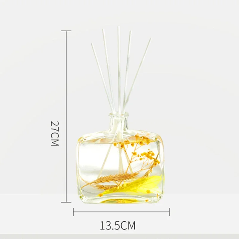 Y 350ml Water Flower Reed Diffuser Bottle Household Essential Oil Rattan Diffuser Deodorizing Aromatic Home Aromatherapy