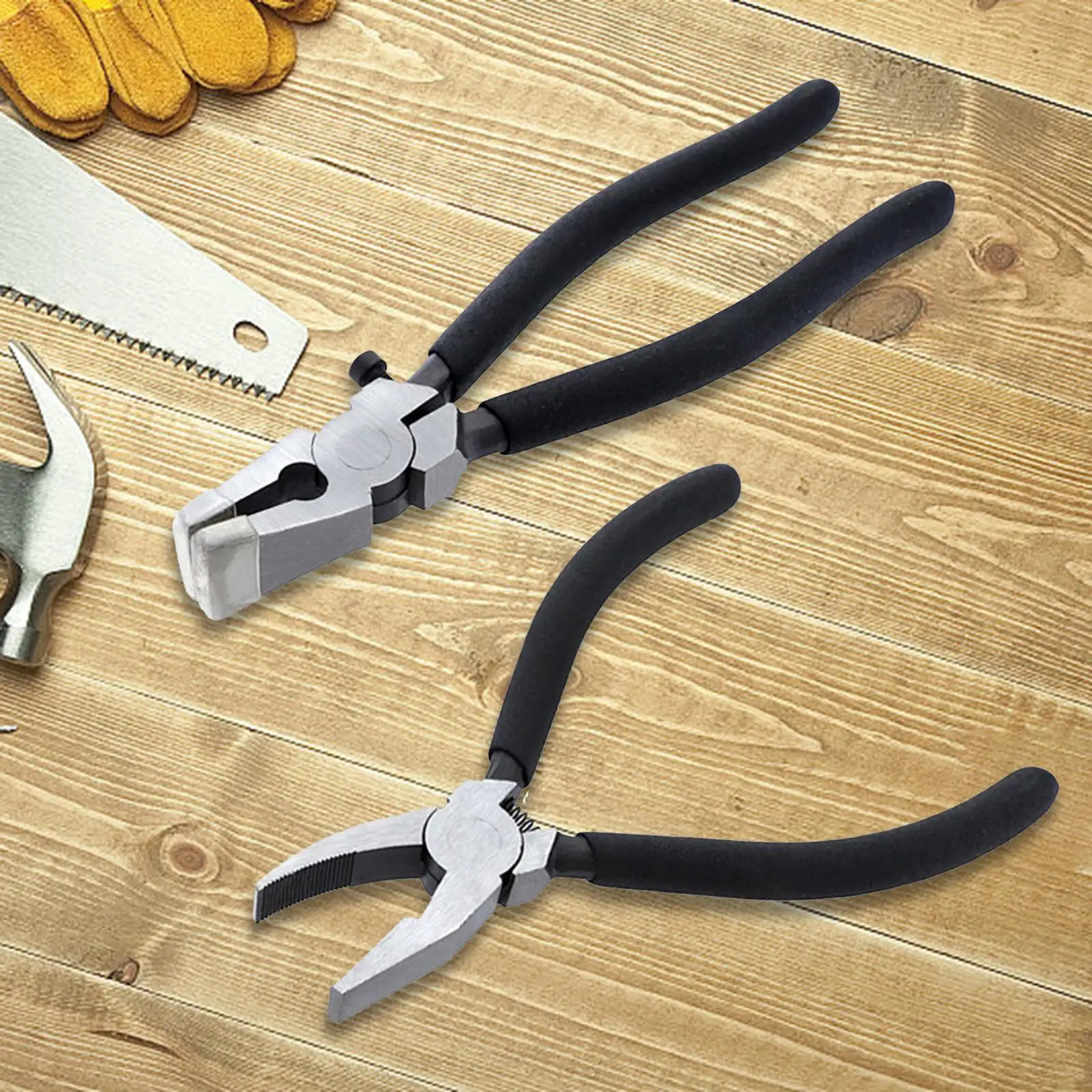 Glass Cutter Tool Glass Breaking Pliers High Carbon Steel Adjustable Trimming