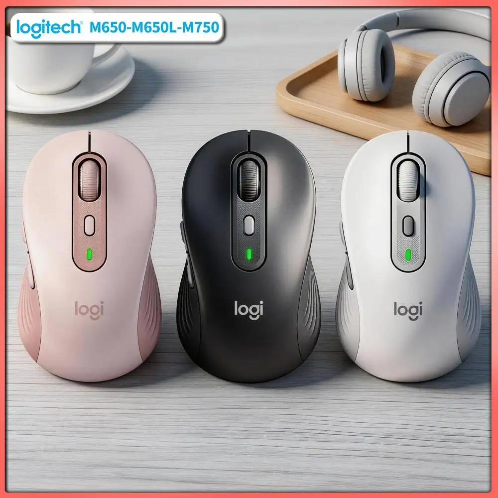 Logitech M750 Ergonomic Mouse - Quiet Comfort Clicks, 3-Device Fast Sync, 20-Month Battery, Pad Pick Tool