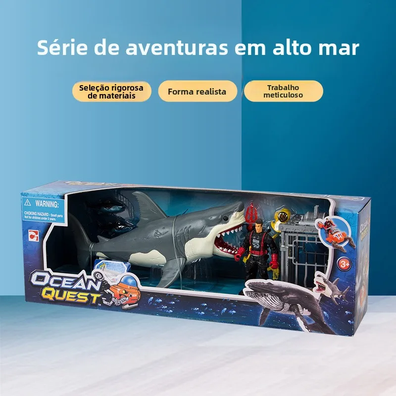 deep-sea-exploration-great-white-shark-decoration-educational-toy-children's-intelligence-development-ocean-animal-model-gift